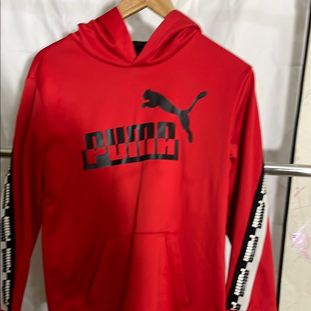 Puma Men's Red Hoodie Sweater